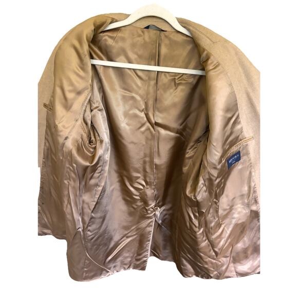 Brooks Brothers 346 100% Camel Hair Wool Tan Sport Coat Blazer  46L Long** - Picture 9 of 9